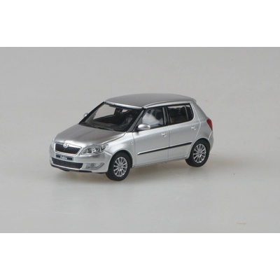 Abrex Škoda Fabia II FL 2013 Stříbrná Brilliant Metalíza 1:43