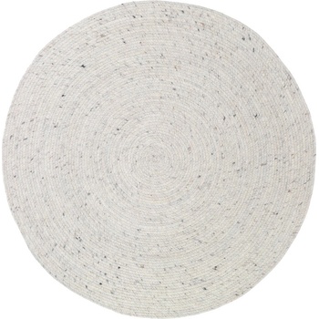 Nattiot Бял ръчно изработен килим от вълна и памук, ø 140 cm Neethu - Nattiot (1047453268)