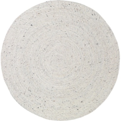 Nattiot Бял ръчно изработен килим от вълна и памук, ø 140 cm Neethu - Nattiot (1047453268)
