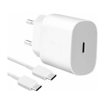 BBC Samsung sítová nabíjecka EP-TA800EWE + EP-DA905BWE USB-C cable, 25W, bílá, (bulk)