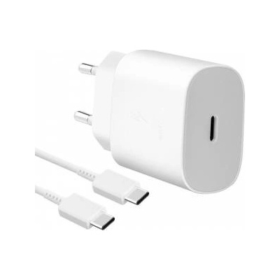 BBC Samsung sítová nabíjecka EP-TA800EWE + EP-DA905BWE USB-C cable, 25W, bílá, (bulk)