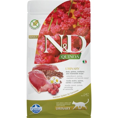 N&D QUINOA grain free cat URINARY Duck 1,5 kg