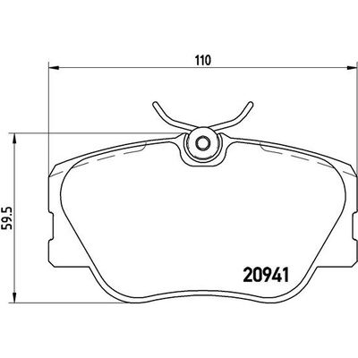 BREMBO Sada brzdových platničiek kotúčovej brzdy P50008