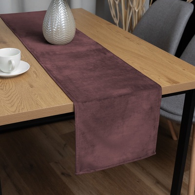 Biante Zamatový behúň Velvet Prémium SVP-019 Hnedofialový 35x120 cm