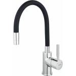 FERRO Кухненски смесител с гъвкав чучур Ferro Zumba черен - хром (BZA4B-LB)