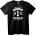 NOONEBRAND Тениска винтидж градски премиум - 2XL, Black