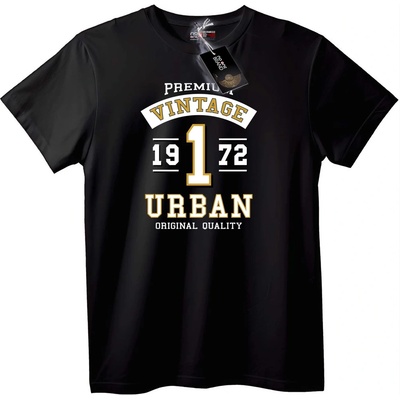 NOONEBRAND Тениска винтидж градски премиум - 2XL, Black