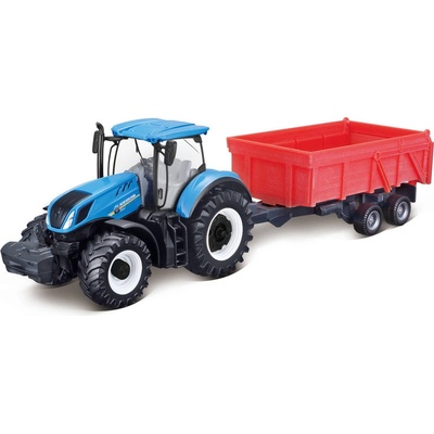 Bburago New Holland T7.315 s vlečkou 1:50