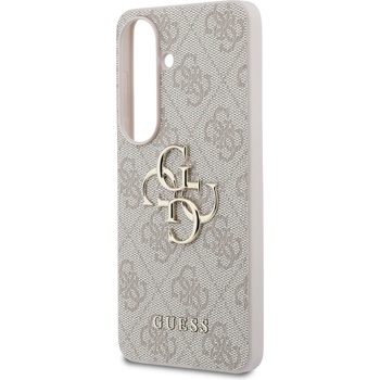 GUESS PU 4G Metal Logo Case for Samsung Galaxy S26 Pink