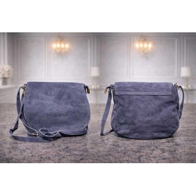 Max Original Leather Dámska kožená kabelka blue 12