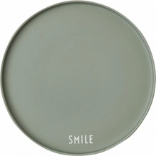 DESIGN LETTERS Porcelánový tanier Green Smile 21,3 cm