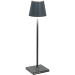 Zafferano Настолна лампа Poldina Micro 27, 5 см тъмносива (LD0490N3)