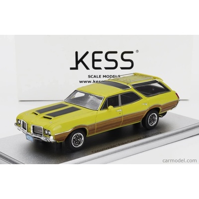 Vista Kess-model Oldsmobile Cruiser 442 Sw Station Wagon 1972 Žluté Černé Dřevo 1:43