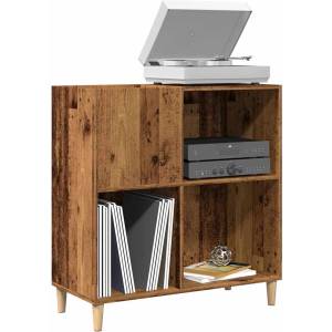 vidaXL Шкаф за грамофонни плочи, 84, 5x38x89 см, инженерно дърво (857171)