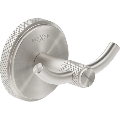 Mexen Gravo двойна кука за кърпи, матиран никел - 70A93012-97 (70A93012-97)