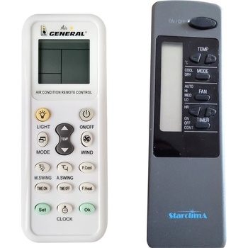 General STARCLIMA UE190RA, STAR001 - съвместимо дистанционно управление на марката General (STARCLIMA UE190RA, STAR001)