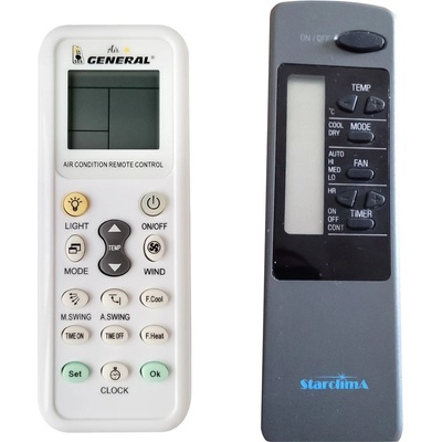 General STARCLIMA UE190RA, STAR001 - съвместимо дистанционно управление на марката General (STARCLIMA UE190RA, STAR001)