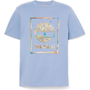 Timberland Мъжка тениска Timberland Water Stack Logo S/S Tee T-shirt - Stone Wash (216-8627-0213)