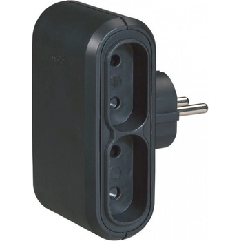 Legrand 4 sockets 6A Italian Standard Black 50651