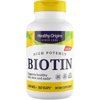 Healthy Origins Biotin, 5000 mcg, 360 капсули, Healthy Origins (25109 HO)