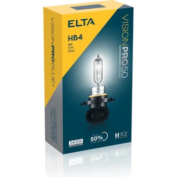 elta HB4 12V 51W Vision PRO +50% BOX 2бр (1562)