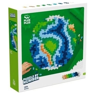 Plus Plus PLUS-PLUS BY NUMBER ZIEMIA 800 dielov