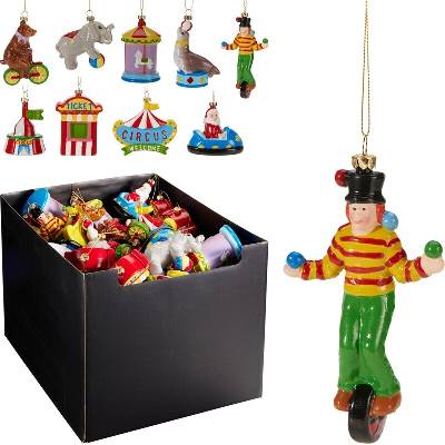NENURODYTA_V Vánoční hračka Cirkus, různé barvy, 9 cm