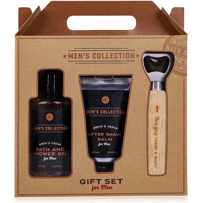 Accentra Men´s Collection set sprchový gel 140 ml + balzám po holení 60 ml + otvírák na lahve dárková sada