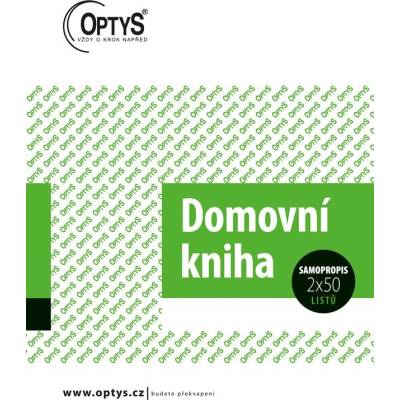 Optys 1289 domovní kniha NCR 10,5x29