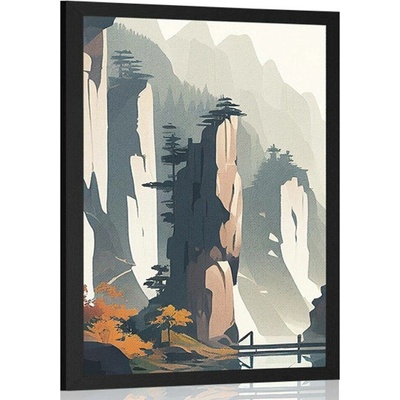 Plakát hora Tianzi v Číně - 60x90 no frame