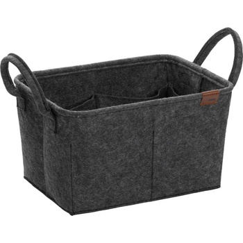 kela Тъмно сива текстилна кошница - органайзер KELA от серия Fay