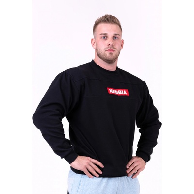 NEBBIA mikina red Label 148 čierna