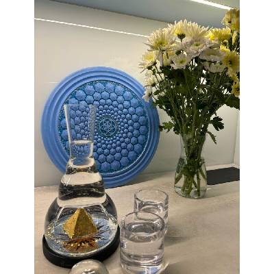ViaHuman Karafa Aurum blue glass 1400 ml