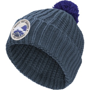 Jack Wolfskin Детска зимна шапка (beanie) Jack Wolfskin Kid's Pompom Badge Beanie - Midnight Sky / Midnight Sky (904-0912-0512)
