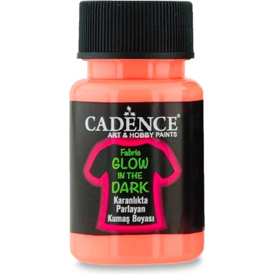 Cadence Barva na textil svítící ve tmě 50 ml oranžová