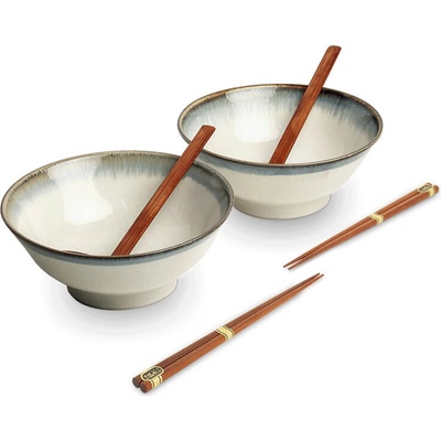 EDO JAPAN 6051082 Japonské Ramen misky 2 ks Aurora 20,5 x 8 cm