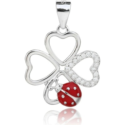 Jan Kos jewellery Stříbrný přívěsek s bílým zirkonem MHT 779