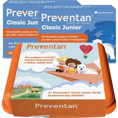 Preventan Clasic Junior 2 x 30 tablet + svačinový box 2025