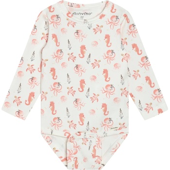 Minymo Детско ежедневно термо бельо Minymo Kid's Body L/S AOP Body - Vanilla Ice - размер 68 (EU) (714-1853-0112)