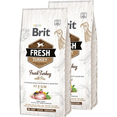 Brit Fresh Turkey with Pea Light Fit & Slim 2 x 12 kg
