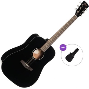 Cort EARTH 60 Basic SET Black Gloss Акустична китара