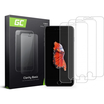 GREEN CELL 3x Ochranné sklo GC Clarity pre Apple iPhone 6 Plus / 6S Plus / 7 Plus / 8 Plus GLSET12