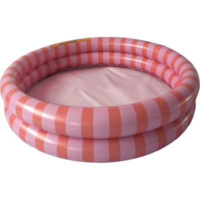 Swim Essentials Swim Essentials: Надуваем басейн Ø100 см. с две въздушни камери за деца от 1 година "Red striped (SWE-2023SE1391)