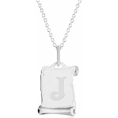 Gemmax Řetízek s písmenem J z bílého zlata GUSWN-56241-25841