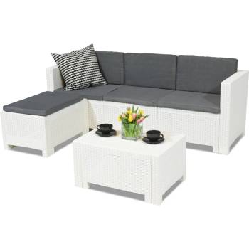 Image 1 of BICA Техноратанов комплект мебели за почивка Colorado Relax бял Bica (BCCOLLBL)