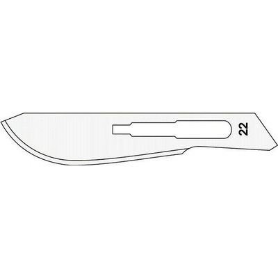 Surgeon čepieľka skalpelová Carbon Steel - č. 22