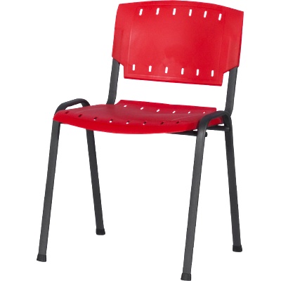 Carmen Посетителски стол Prizma - червен (B3520862_1)