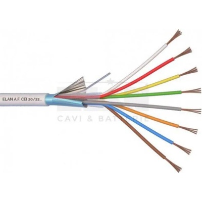 Elan Алармен кабел 8x0, 22mm Cu екраниран, 100 метра