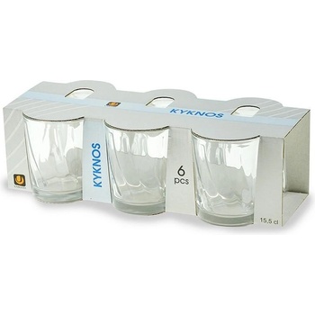 Image 1 of Uniglass Комплет 6 бр. Стъклени чаши 155 мл. Uniglass KYKNOS 54053