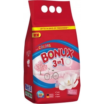 Bonux Color Pure Magnolia 3v1 prací prášek na barevné prádlo 60 PD 4,5 kg